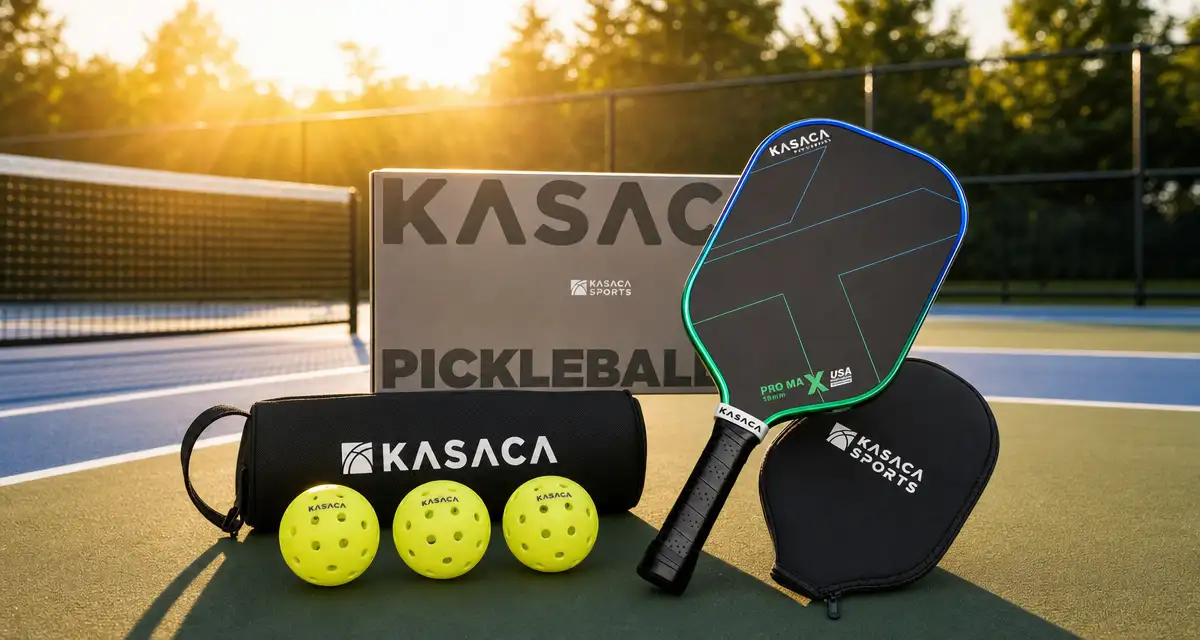 kasaca pickleball paddle starter bundle and accessories